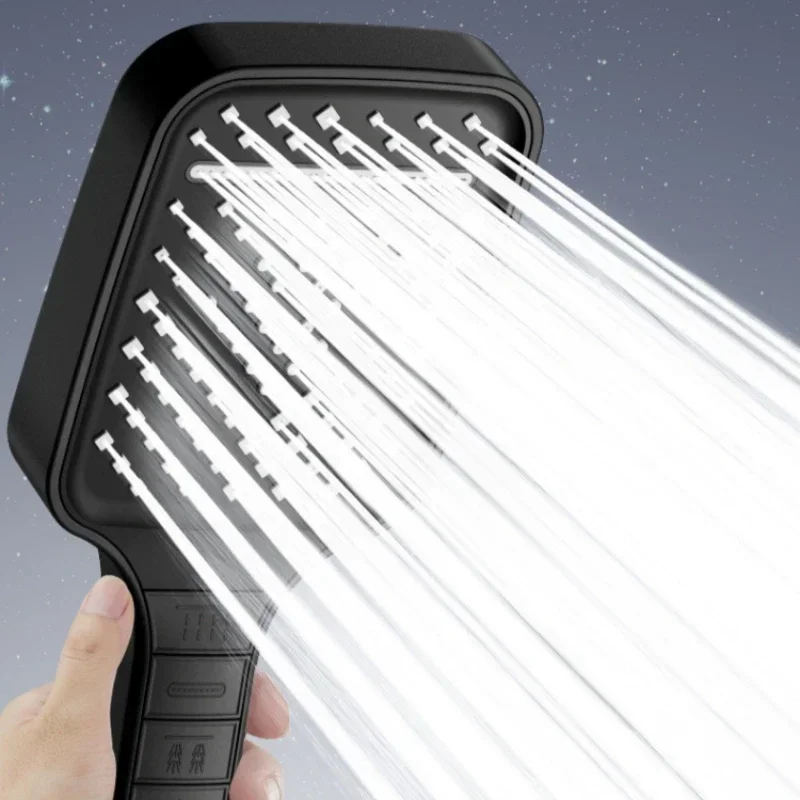 7 режимов большая насадка для душа регулируемая с одним ключом водосберегающая