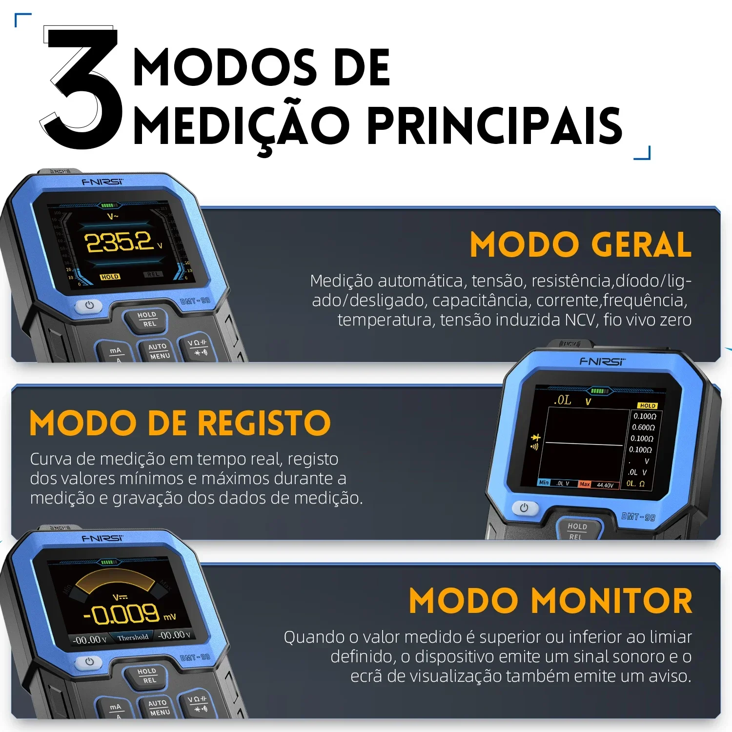 DMT-99 9999 отсчетов цифровой мультиметр-умный профессиональный тестер