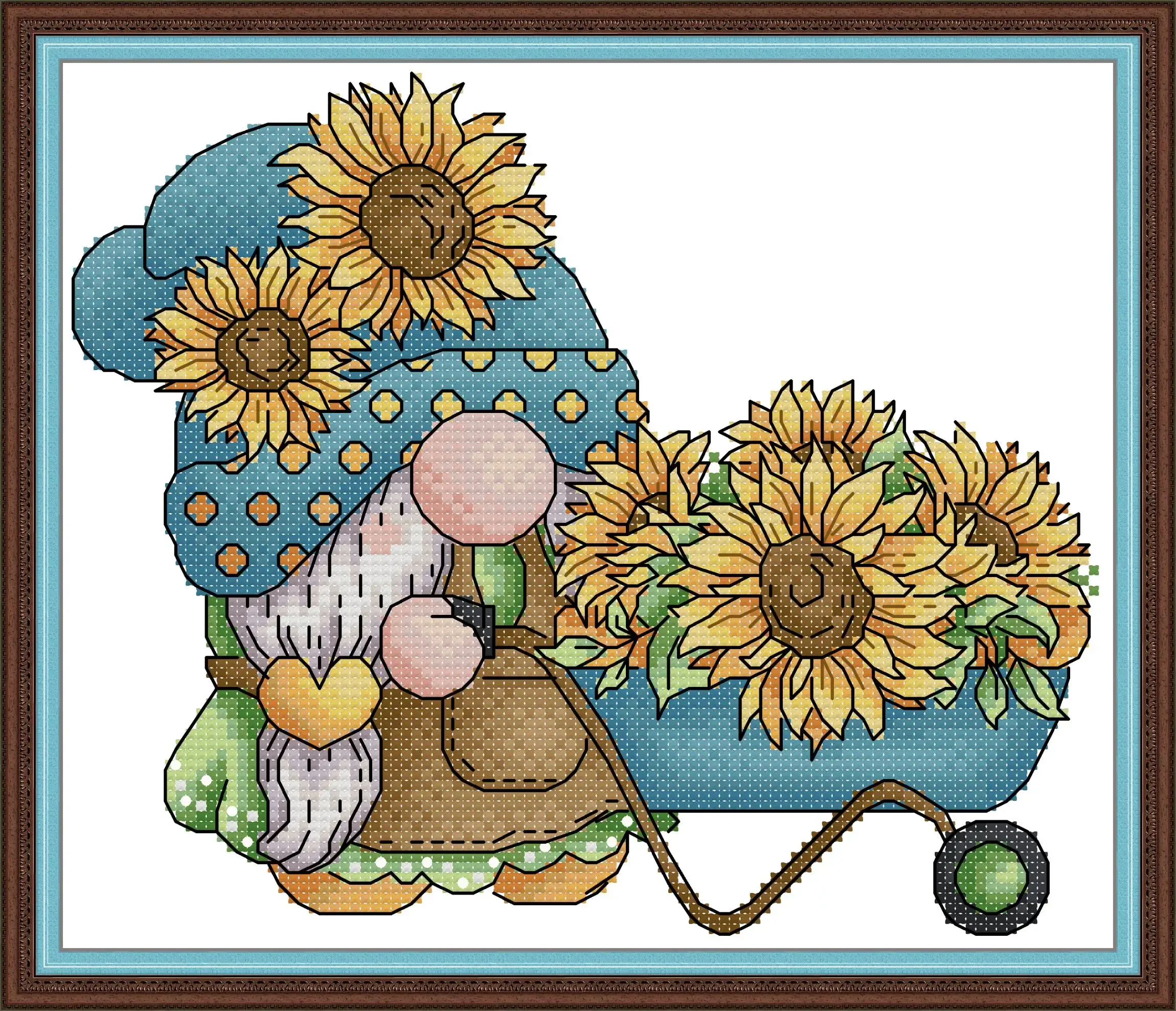 Joy Sunday-новый набор для вышивки крестом с принтом легкий узор сделай сам Aida 14/11CT