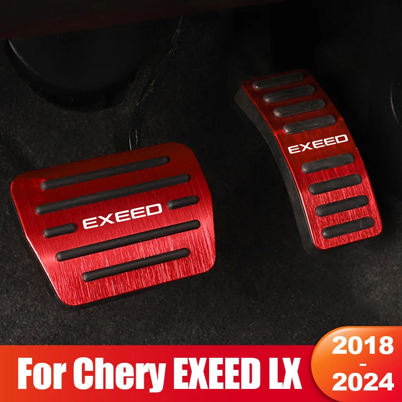 

For Chery Exeed LX 2018 2019 2020 2021 2022 2023 2024 Car Fuel Accelerator Pedal Brake Pedals Cover Non-Slip Pad Accessories