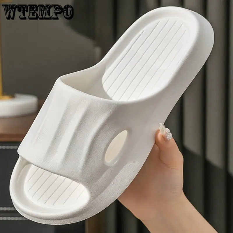 Men Slippers Non-Slip Flip Flops Plus Size Soft Sole Eva Indoor Slides Home Thick Platform Sandals Bathroom Shoes Dropshipping