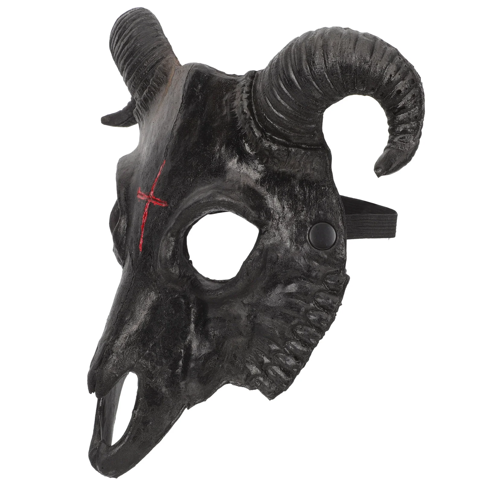 

Hat Facial Halloween Costumes Goat Shaped Mask Cosplay Head-wear Holiday Decorations Forest Creature Face Child Decorative