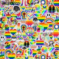 103050pcs tide brand rainbow color graffiti series sticker for suitcase luggage motorcycle laptop skateboard phone stickers f5