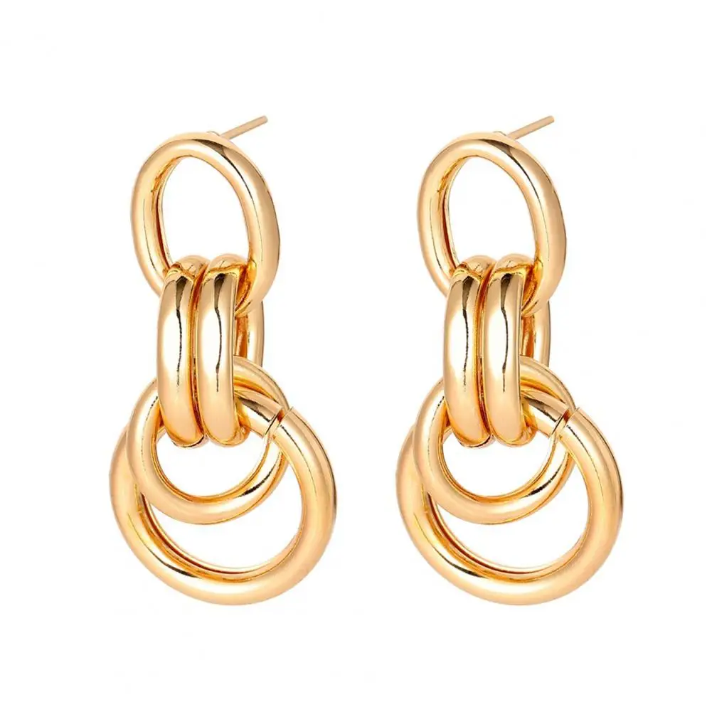 

1 Pair Party Earrings Chic Female All Match Vintage Geometric Stud Earrings for Banquet Dangle Earrings Drop Earrings