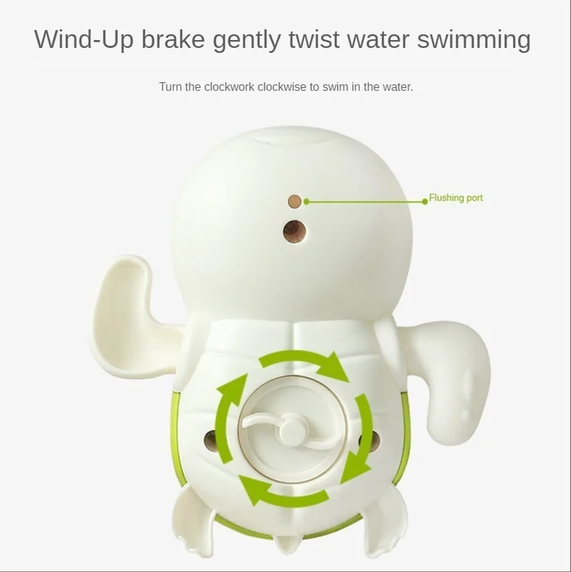 Bath Toys Baby Water Chain Clockwork Cute Cartoon Animal Turtles Baby Bathing and Bathing with Water Baby Toys
