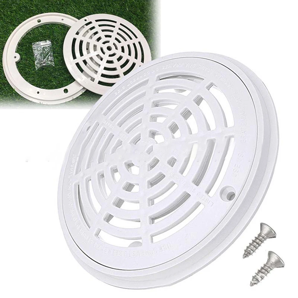 

Swimming Pool Water Filter Anti-Corrosion Cover Round Main Drain Device SP-1030 With 2pc Screw ABS Floor Drain Cover Accessories