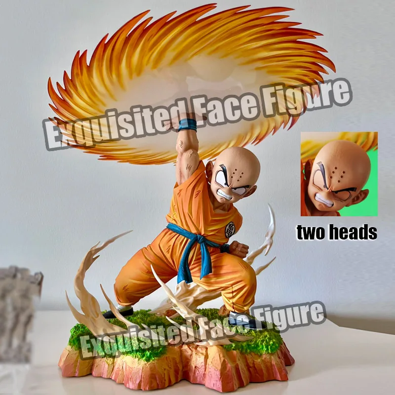 

26cm Dragon Ball Kienzan Kuririn Figure Namek Kuririn Figurine with 2 heads Statue PVC Action Figure Collection Model Toys Gifts