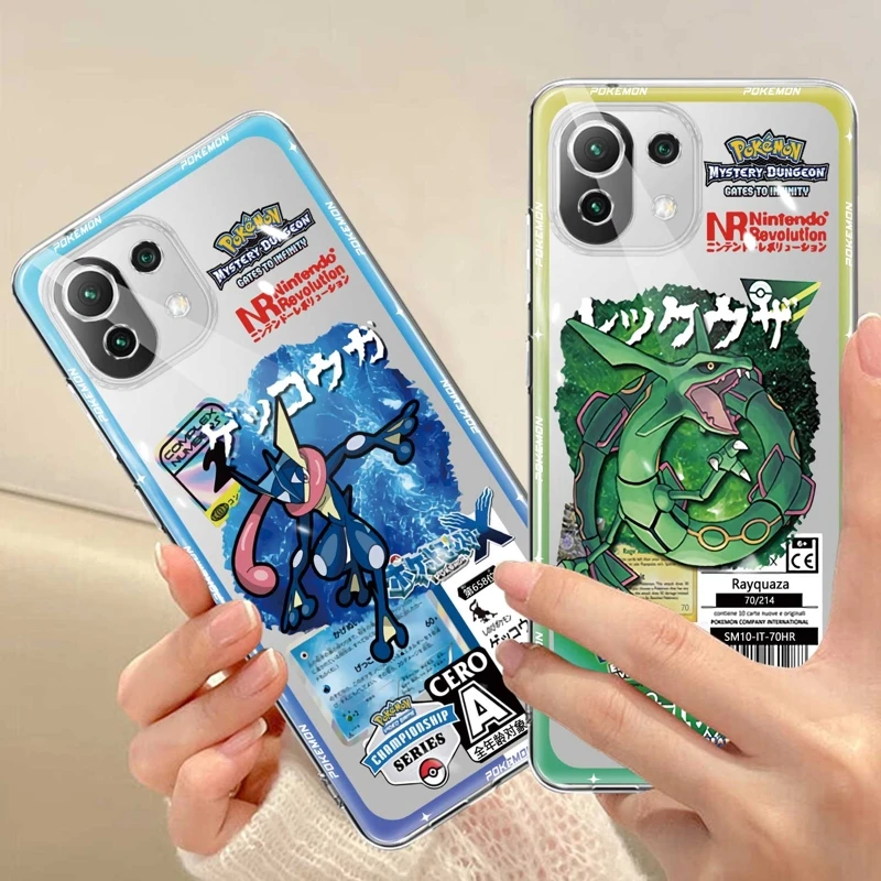 

Cover Case Pokemon Cartoon Anime Colors Games Boys For Xiaomi Mi POCO X3 NFC 12T Pro M5 11 Lite 13 11T 5G M5s 10T Note 10 12X