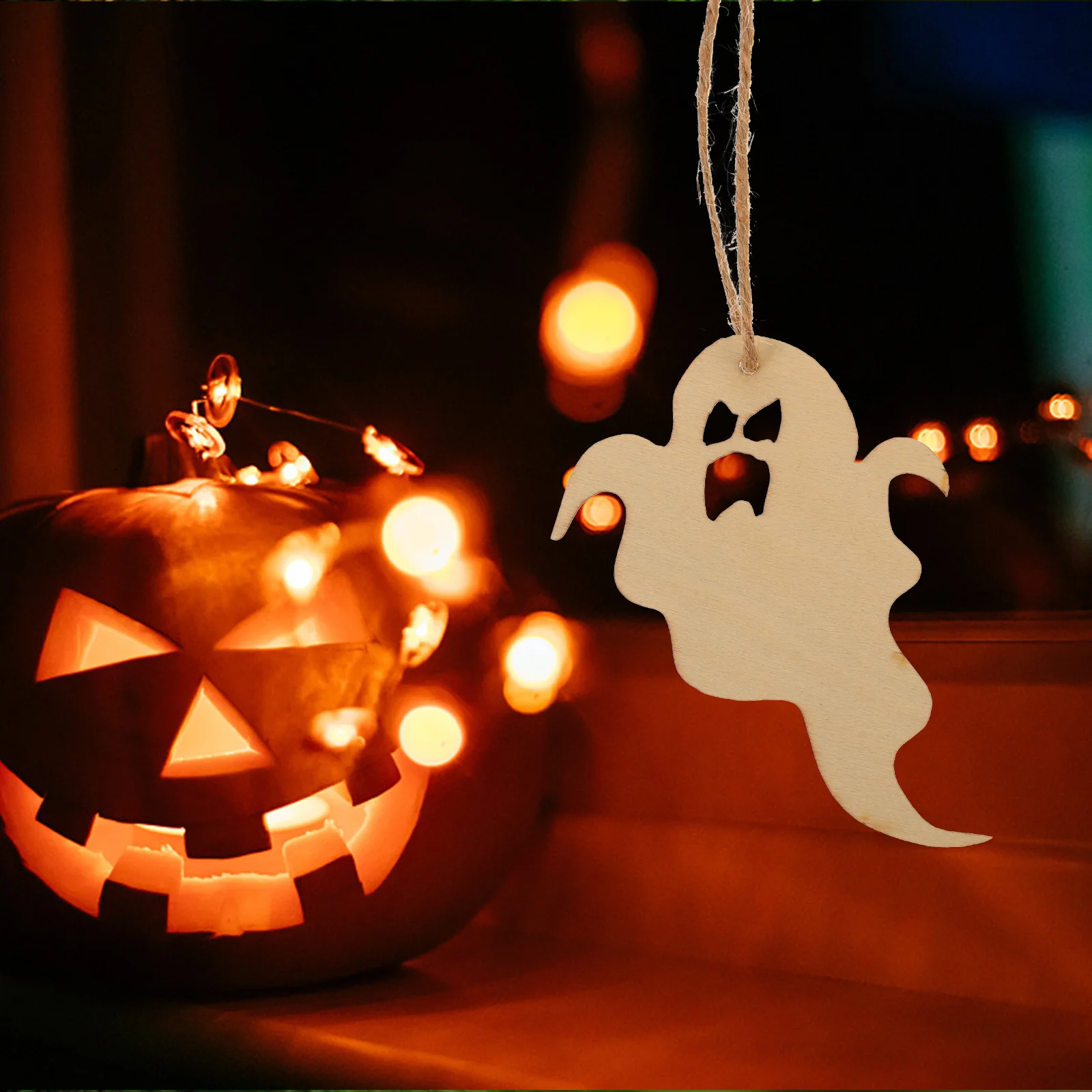 10 шт. украшения для Хэллоуина злой призрак окно паук узор кулон надувная