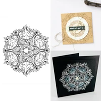 beautiful mandala clear transparent stamps diy scrapbooking craft paper cards 5 55 5 inch stamps stencil 2022 new