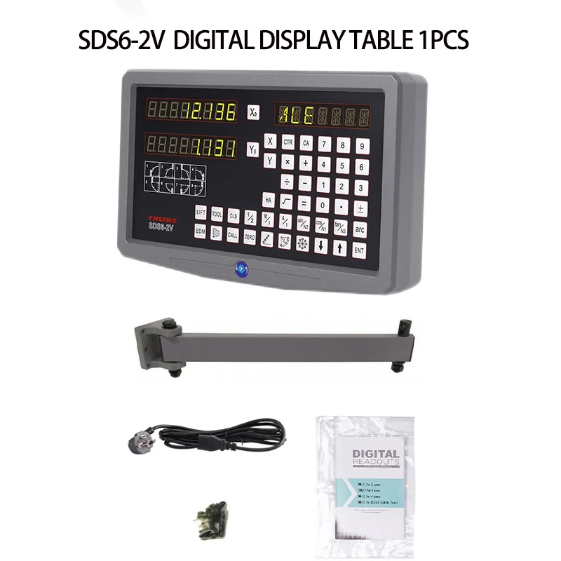 

Набор для токарного станка DRO с 2 осями цифрового считывания SDS6 2 в и 2 шт. тонкая линейка KA300 KA500 высокоточная линейная шкала оптический кодировщик токарный станок