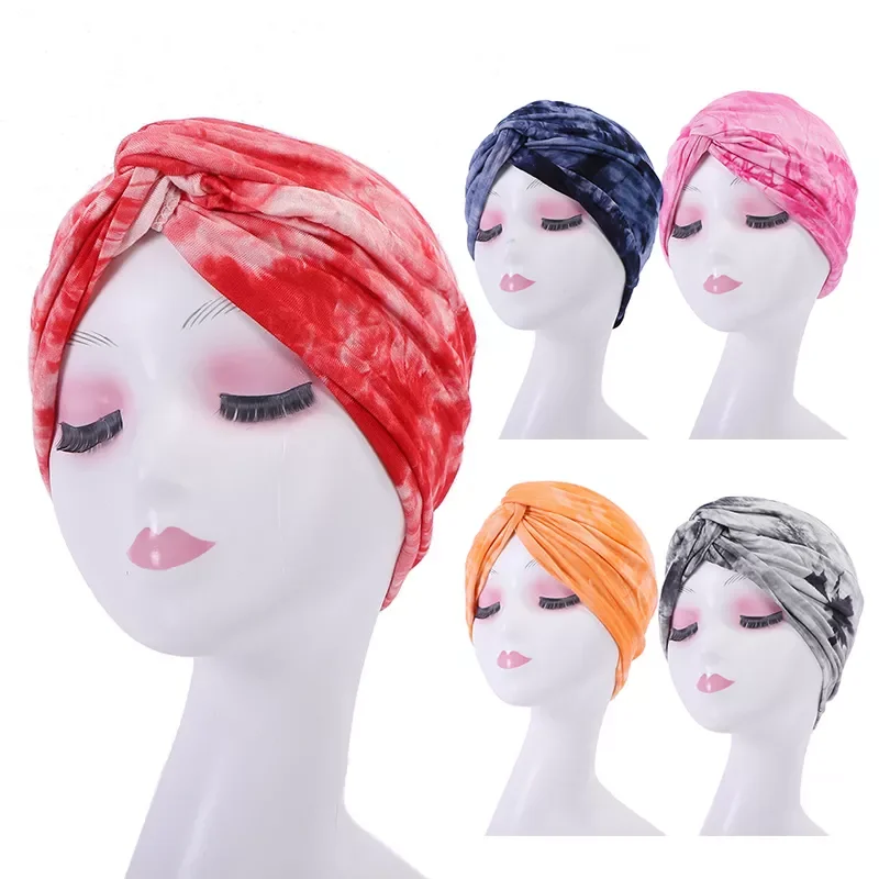 

Indian Women Hijab Turban Hat Head Scarf Hair Loss Cover Cancer Chemo Cap Muslim Islamic Beanie Bonnet Stretch Headwrap