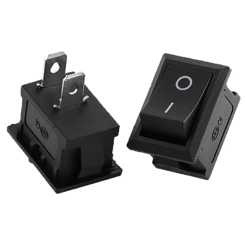 

10 шт., кнопочный переключатель KCD11, 10 х15 мм, 3 А, 250 В