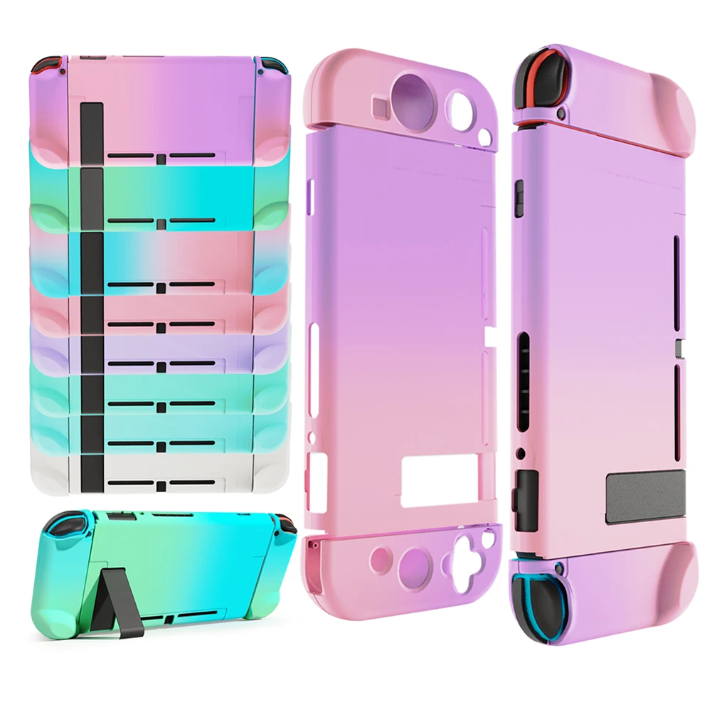 

Съемный Мягкий защитный чехол из поликарбоната, 4 шт., колпачки для больших пальцев, подходят для игровой консоли Nintendo Switch, противоскользящи...