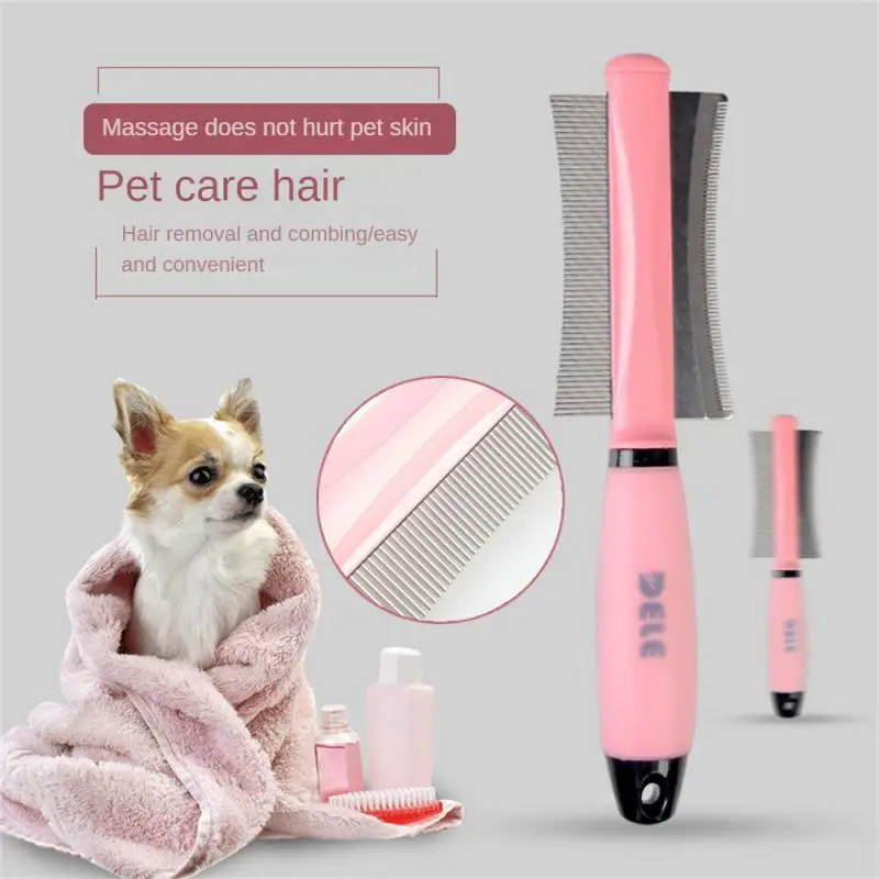 

Hair Removal Comb For Cat Dog Grooming Tool Long Small Hair 1 Pcs Pet Supplies Easy Deshedding Brush Stainless Steel Universal