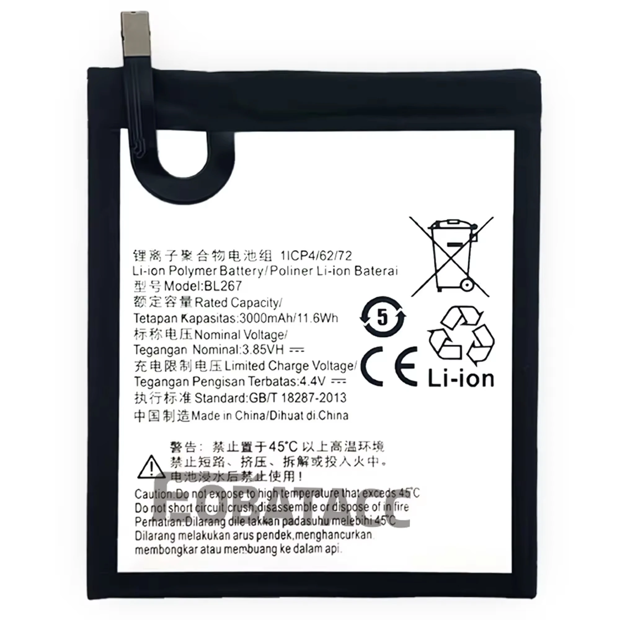 100% Новый оригинальный аккумулятор BL267 для lenovo K6 + Бесплатные инструменты