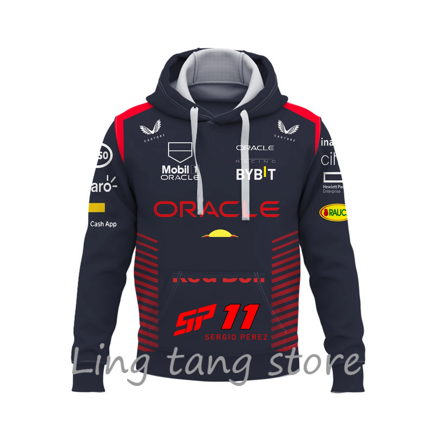 

New Red Team Fashion Leisure Sports Hoodie Suitable for Racing Racing Fans Long Sleeve Sweater