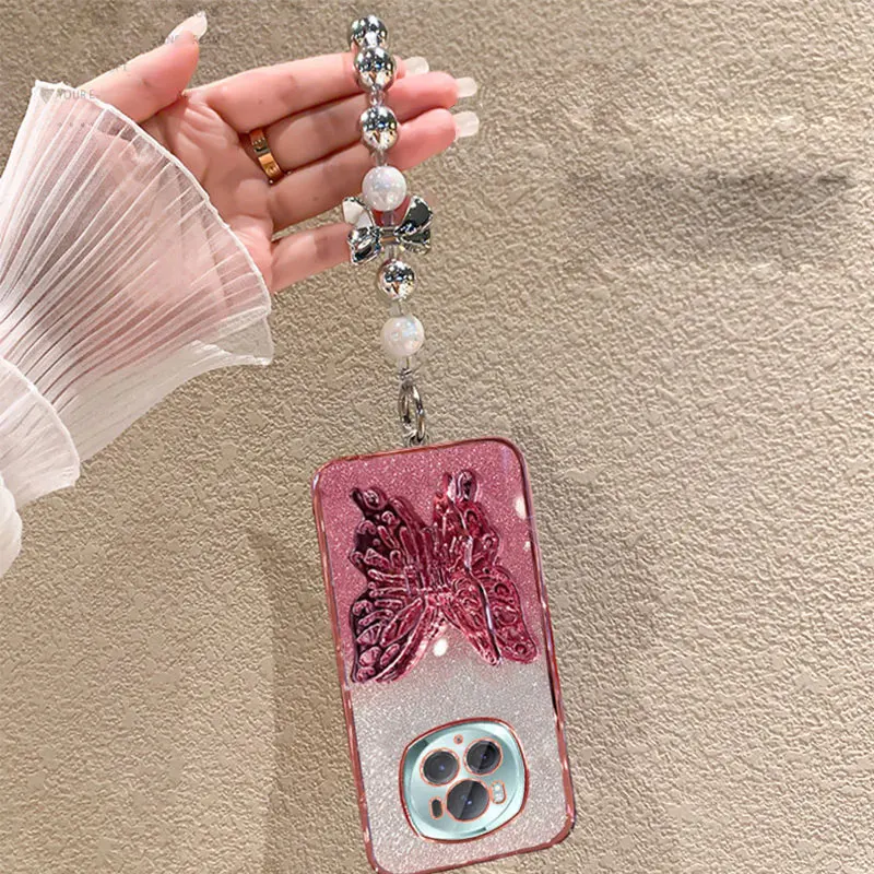 V30 роскошный 3D держатель-бабочка для Vivo V29 Lite pro V40 se V30E Y78 противоударный чехол с