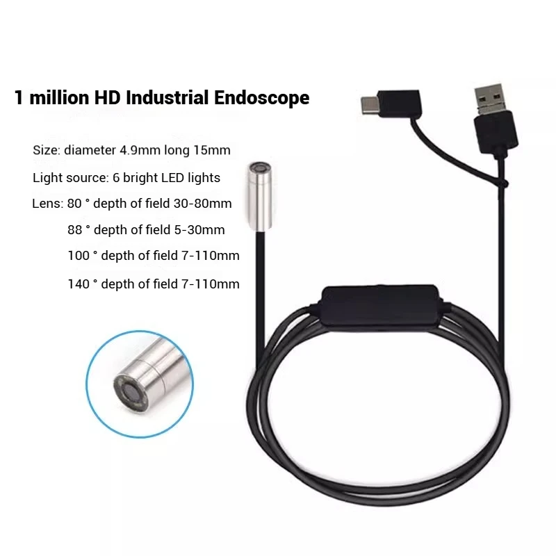 USB Бороскоп 4.9 мм NoEnName_Null