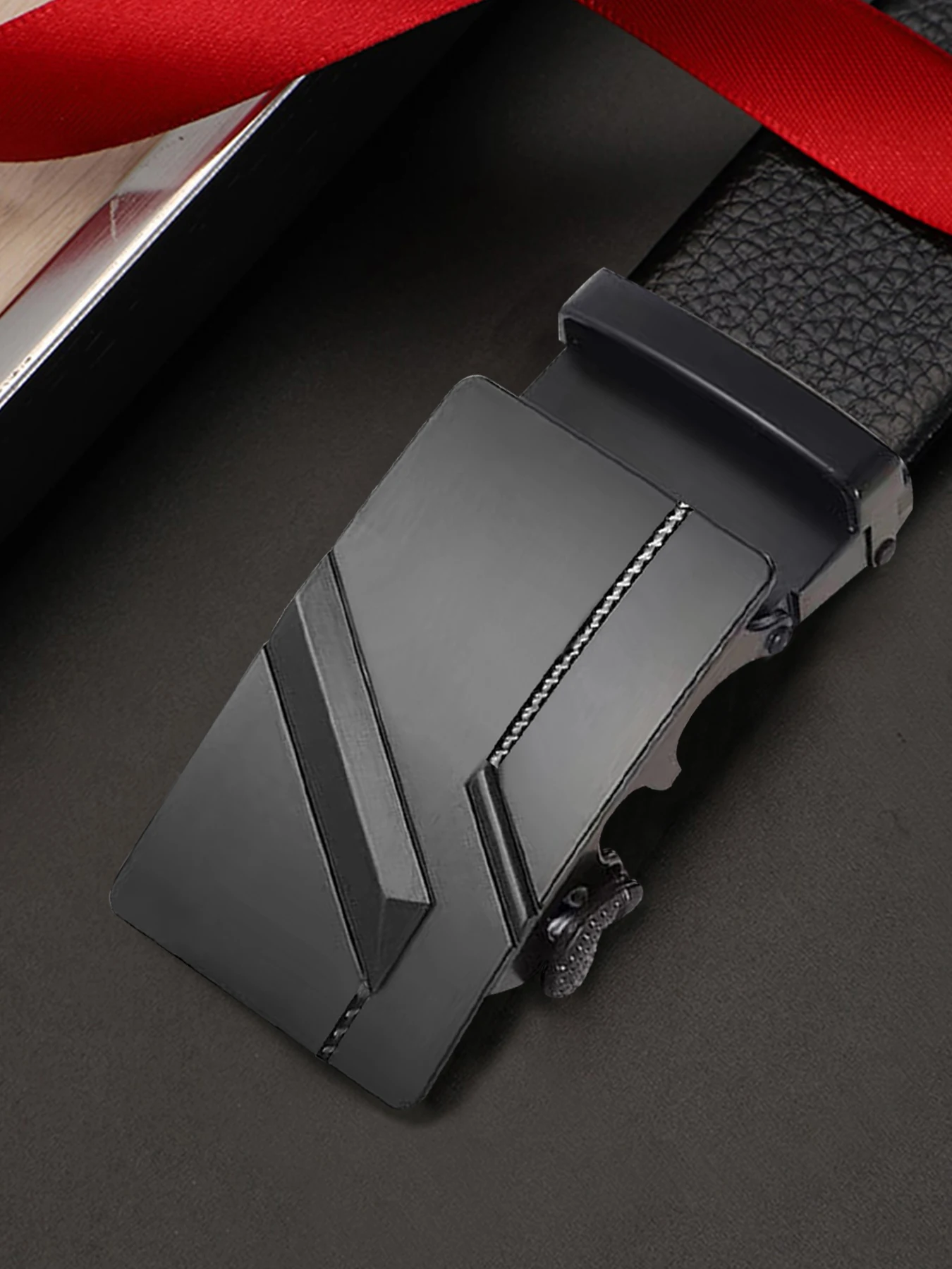 Ремень JIFANPAUL мужской из натуральной кожи Модный деловой пояс с автоматической