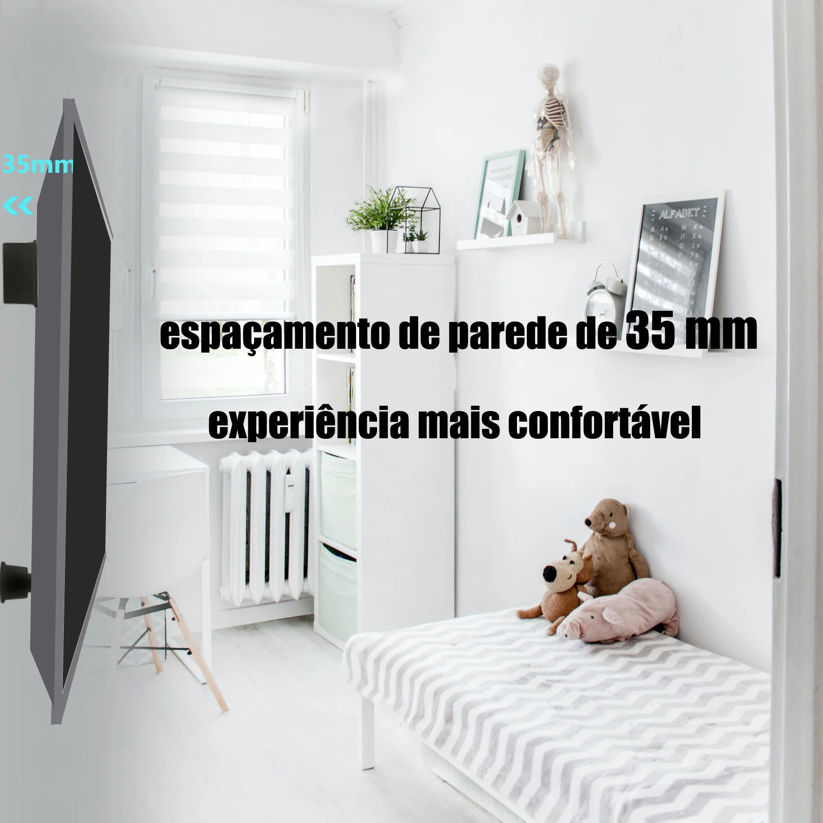 Настенное крепление для телевизора Suszhe фиксированное настенное от 13 до 70 дюймов