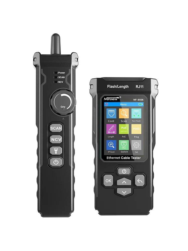 Тестер сетевого кабеля NOYAFA NF-8506 с IP-сканированием TDR CAT5 CAT6 Ethernet-тестером PoE PingTest
