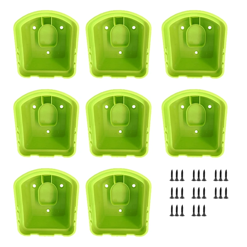 

8Pcs Lithium Ion Battery Bracket Compatible For Ryobi 18V Battery Plastic Battery Dock Holder Battery Mount