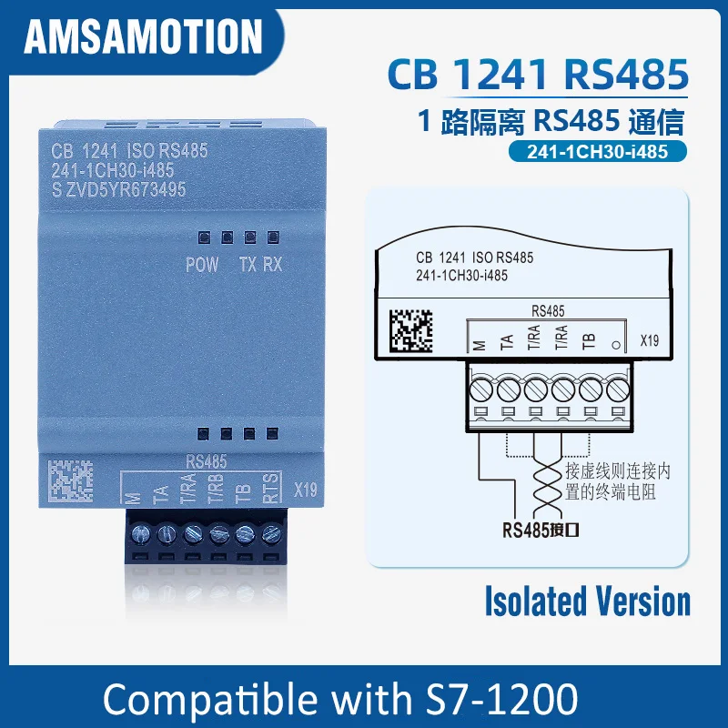 

Сигнальная плата CB1241 подходит для процессора Siemens S7-1200 1214, RS485, 241-1CH30-1XB0 234-5HD30-0XB0
