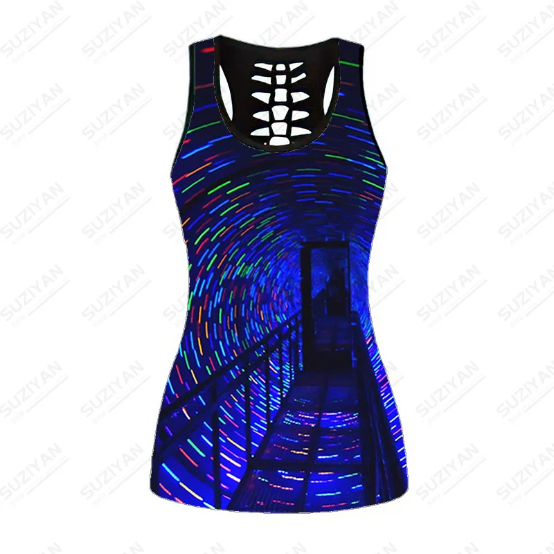

Summer Tops Women Short Tank Top Women Clothing Wear Out Yoga Clothes Backless Top Crop Top Tight Cutout Vest Womens Tops