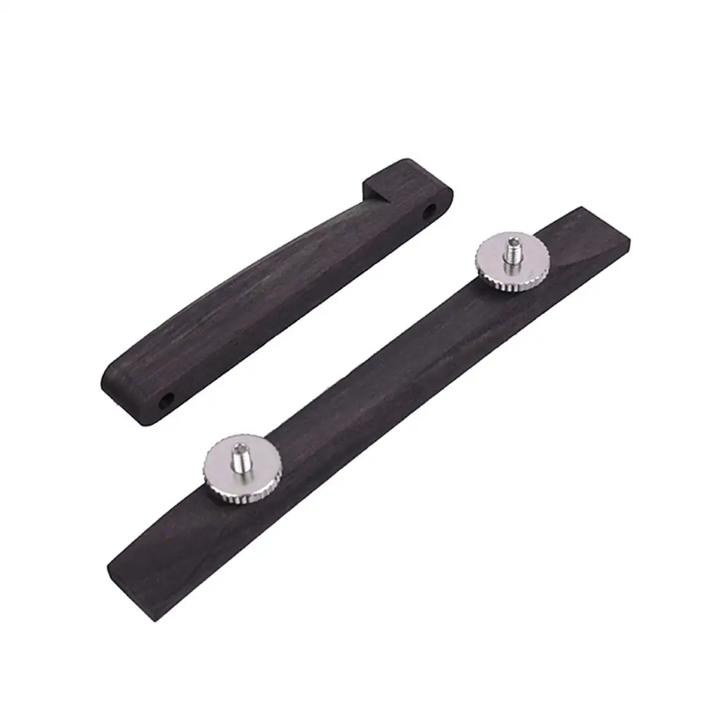 

1pc Ebony Adjustable Guitar Bridge Muiscal Stringed Instrument Parts