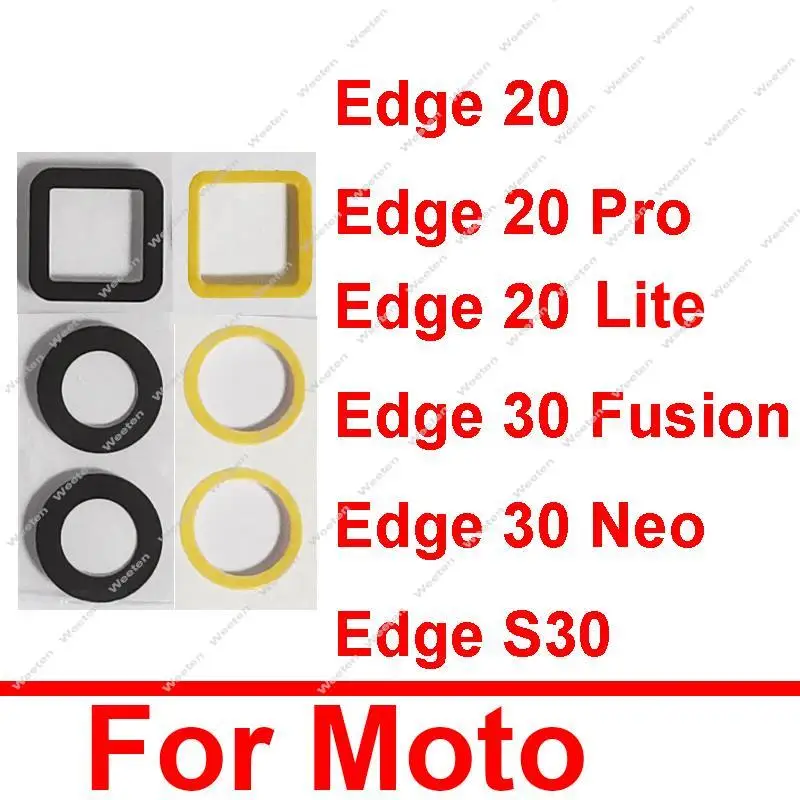 

Rear Camera Lens Glass For Motorola MOTO Edge 20 Pro S Pro 20Lite Edge 30 Fusion 30 Neo S30 Back Camera Lens Adhesive Sticker