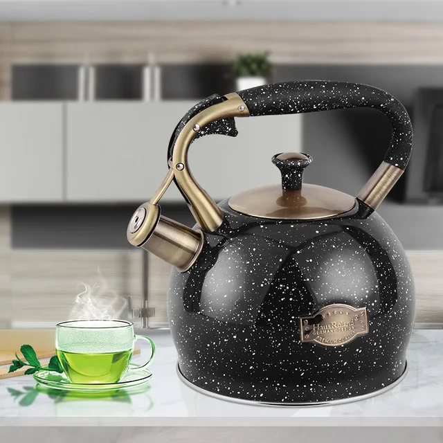 Ausroland – bouilloire à thé en acier inoxydable, capacité de 1l