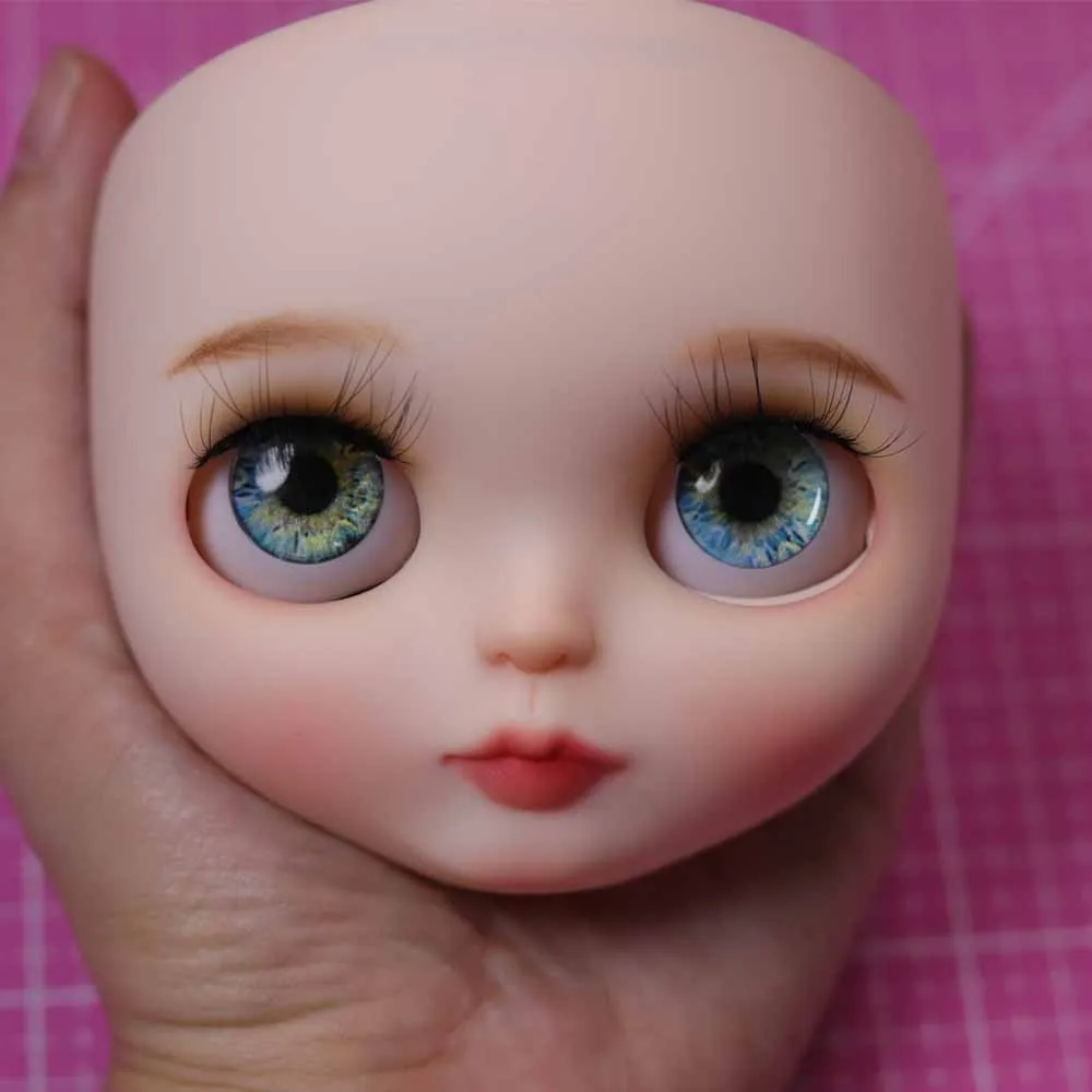 

NBL RBL+ Blyth Doll Face Plate for diy your blyth makeup Including Back Plate customization doll Nude blyth white skin 9.24.22