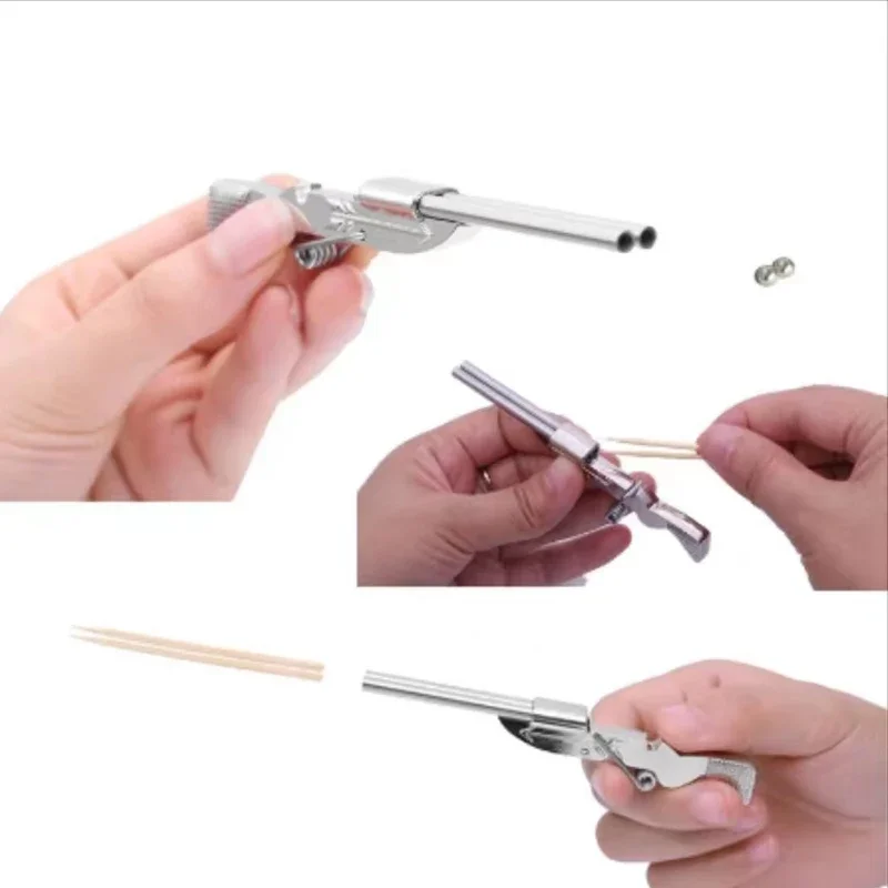 Мини-пусковое устройство для зубочисток игрушечный пистолет забавные игрушки