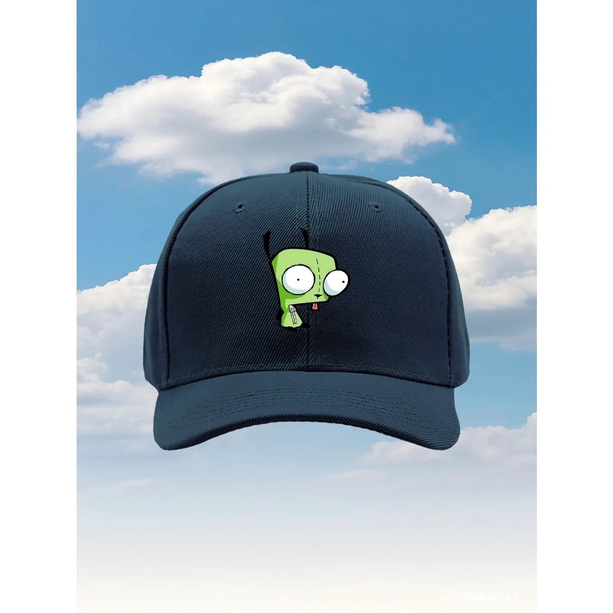 Фото GIR Invader Zim 2025 новая модель шляпы дальнобойщика с регулируемой посадкой и забавным принтом, идеально подходит для активного отдыха, путешествий №3