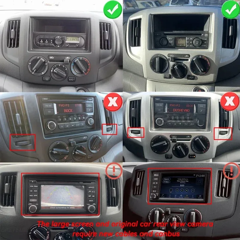 Фото Автомагнитола Android для Nissan NV200 2009-2020: мультимедийный видеоплеер, навигация GPS, Carplay, сенсорный экран, автостереосистема №2