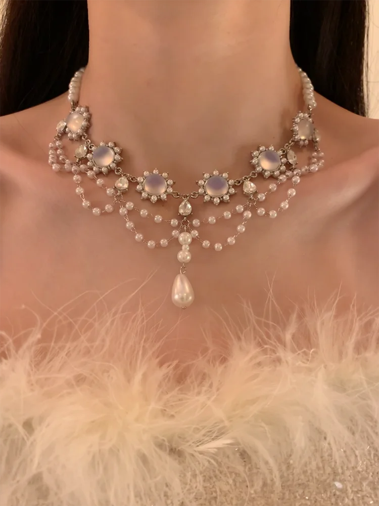 Антикварное винтажное жемчужное ожерелье Hey Tao в стиле барокко женское колье с