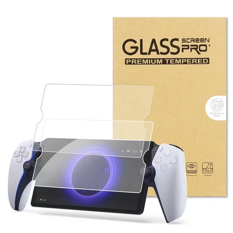 2 упаковки, защитная пленка для экрана HD, прозрачная пленка для экрана, закаленное стекло для PS5, портал для игровых приставок PlayStation, удаленный проигрыватель 8 в 2023