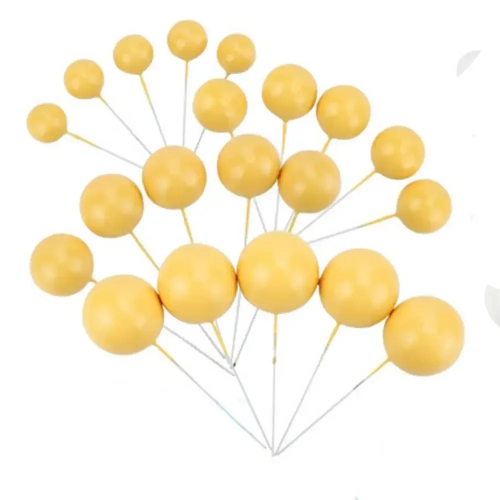 

Пластиковые шарики для торта, набор из 5 или 20 штук, розовый, синий, желтый, белый