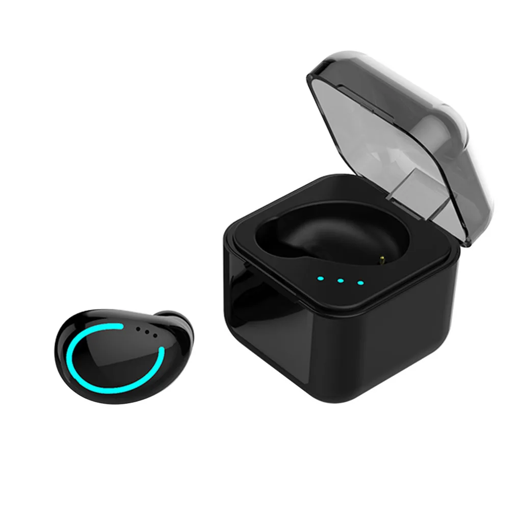 

Single Ear Bluetooth Earphones 5.0 In Ear Music Wireless Earbuds Sports Invisible Earplug Headset One-Button Stereo Earphone