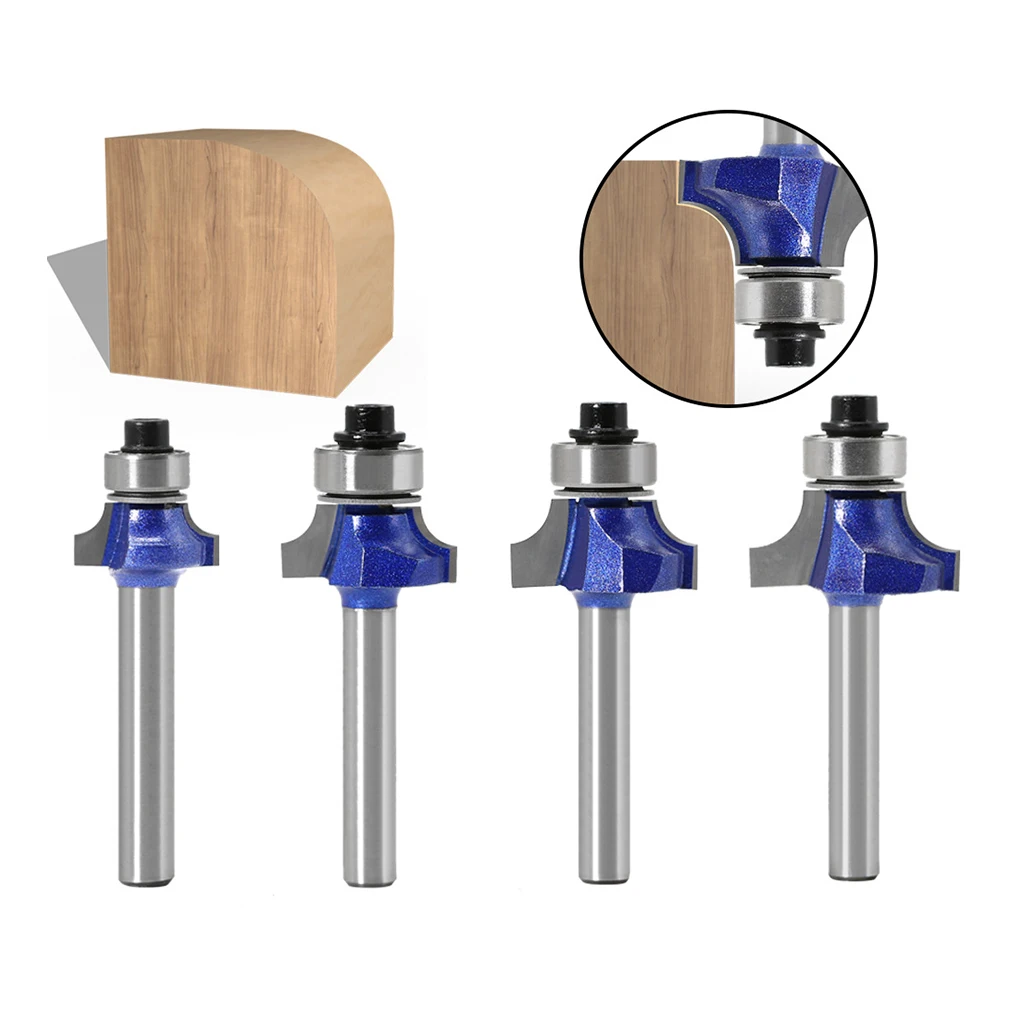 

4pcs Chamfer Router Bit Forming Woodworking Milling Slicer