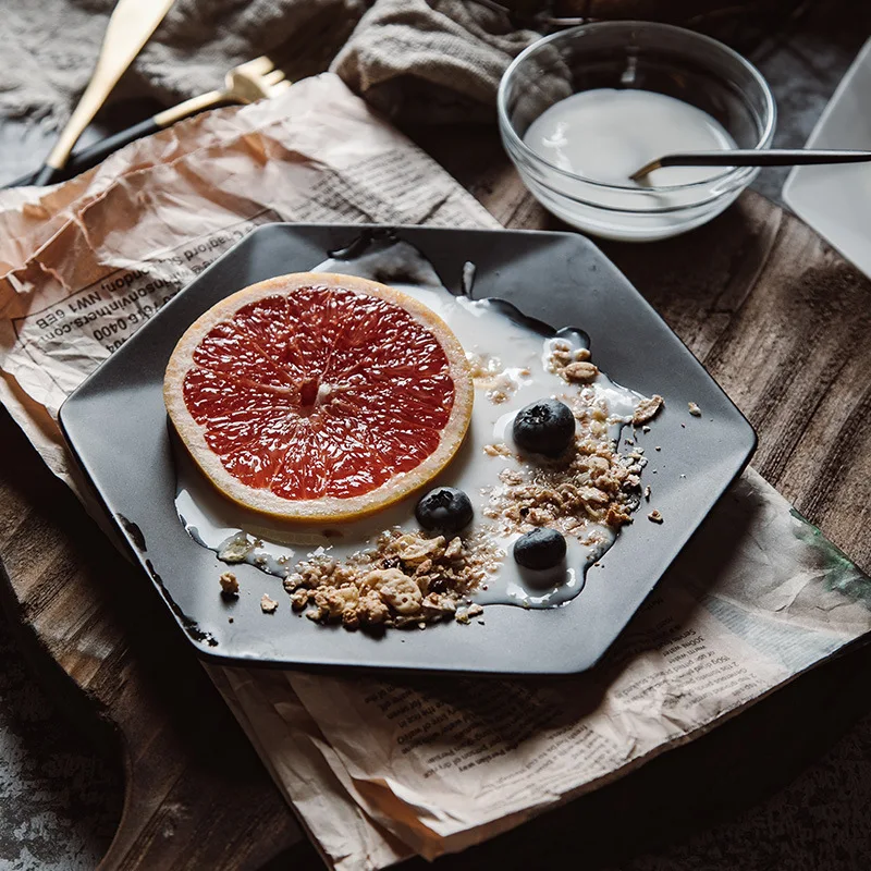 Простота шестисторонняя матовая Милая креативная Бытовая Посуда Детская