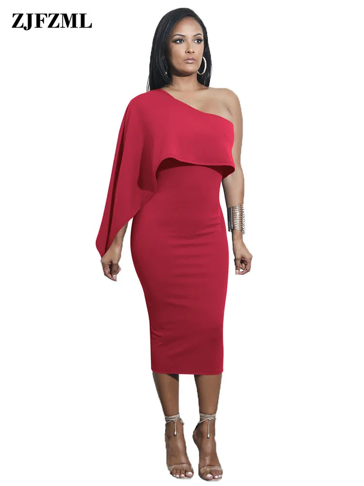 Соблазнительные облегающие платья на одно плечо женское вечернее платье Макси
