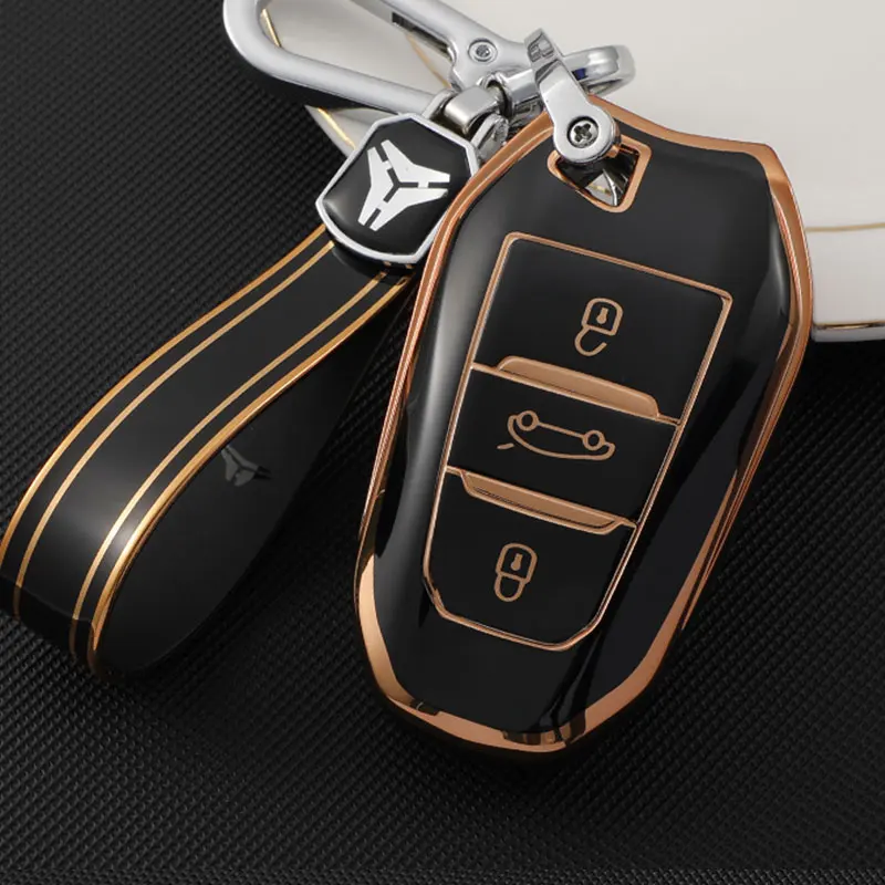 

Car Remote Key Case Cover Shell Fob for Peugeot 2008 3008 4008 5008 308 408 508 Citroen C1 C2 C4 C6 C3-XR Picasso Grand DS3 DS5
