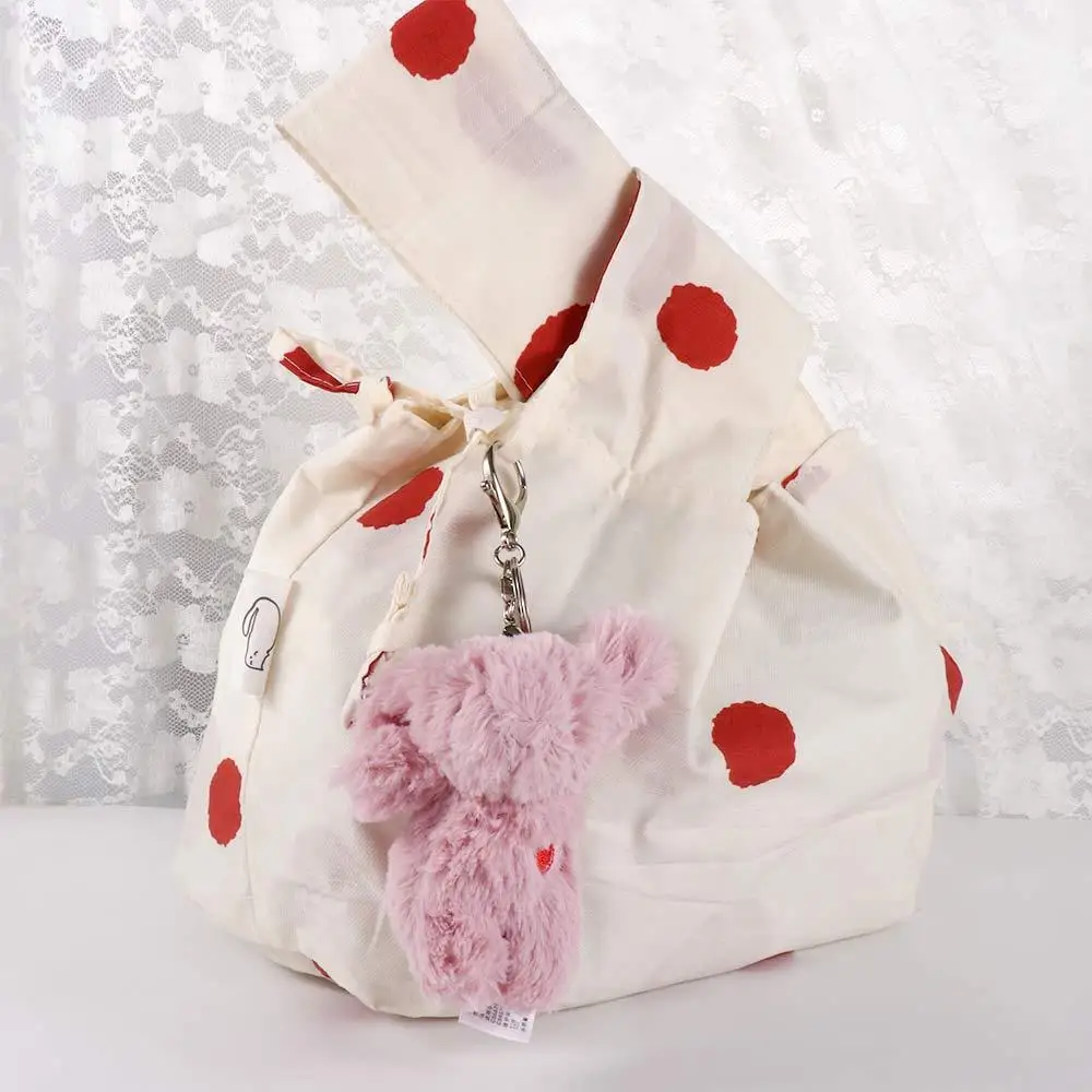 

Trinket Bag Pendant Backpack Pendant Plush Bunny Keyring Love Pompom Trinket Plush Rabbit Keychain Plush Rabbit Keyring