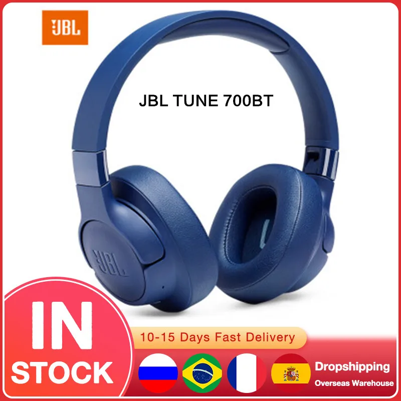 Original JBL TUNE 700BT Wireless Headphones Multi-Point Connection Pure Bass Sports Headset Noise-Cancelling Earphone With Mic