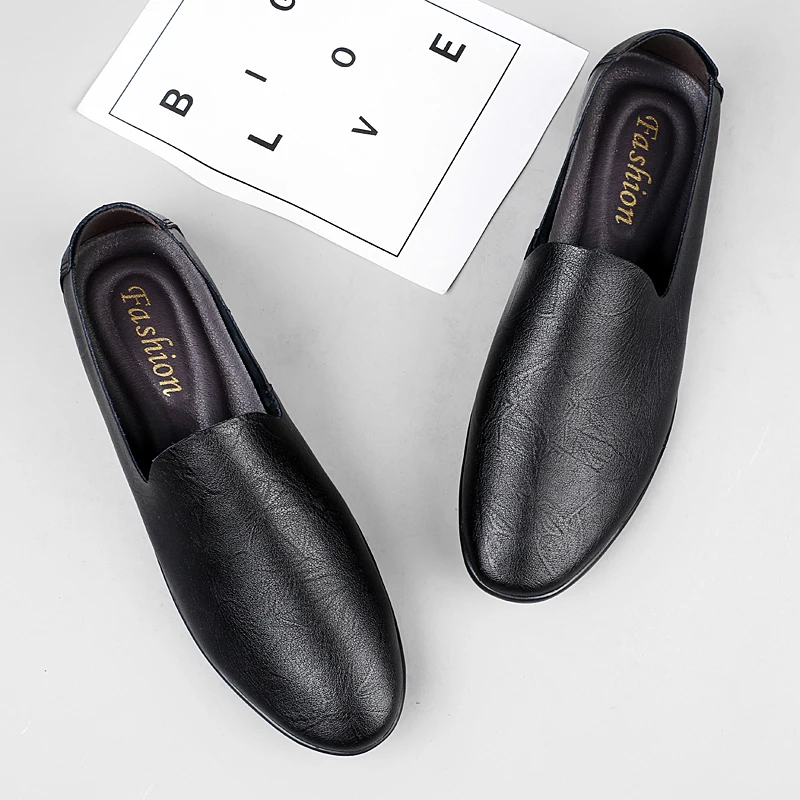 

Fashion Summer Casual Shoes Elegantes Men Loafers Lightweight Male Driving Shoes Non-slip Business Flats Mens Classic Moccasins