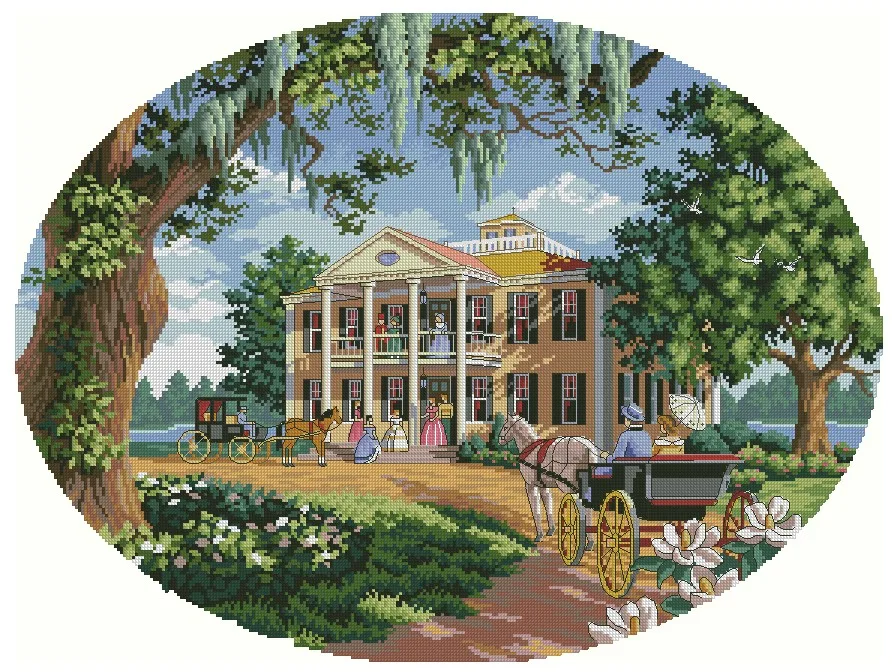 

DIM35010Home Fun Cross Stitch Kit Package Greeting Needlework Counted Kits New Style Joy Sunday Kits Embroidery