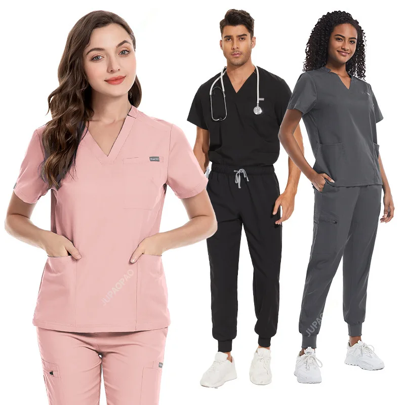 Эластичный мужской лабораторный халат для медицинских профессионалов набор