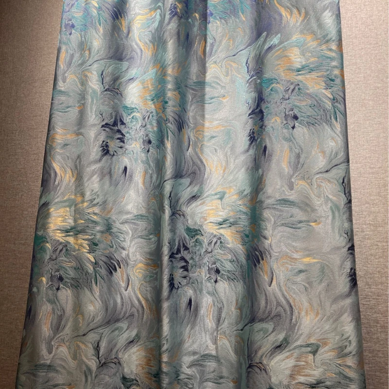 

New high-precision yarn-dyed jacquard blackout ethnic style anti-UV curtains